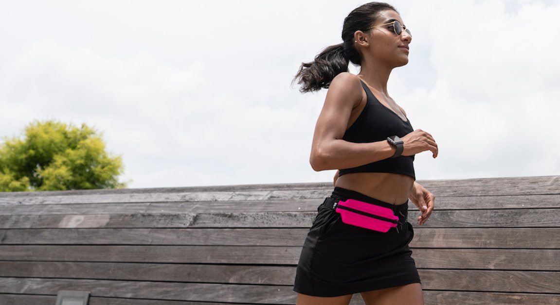 Sexy Women Sports Bra Adjustable Belt Front Zipper Yoga Running