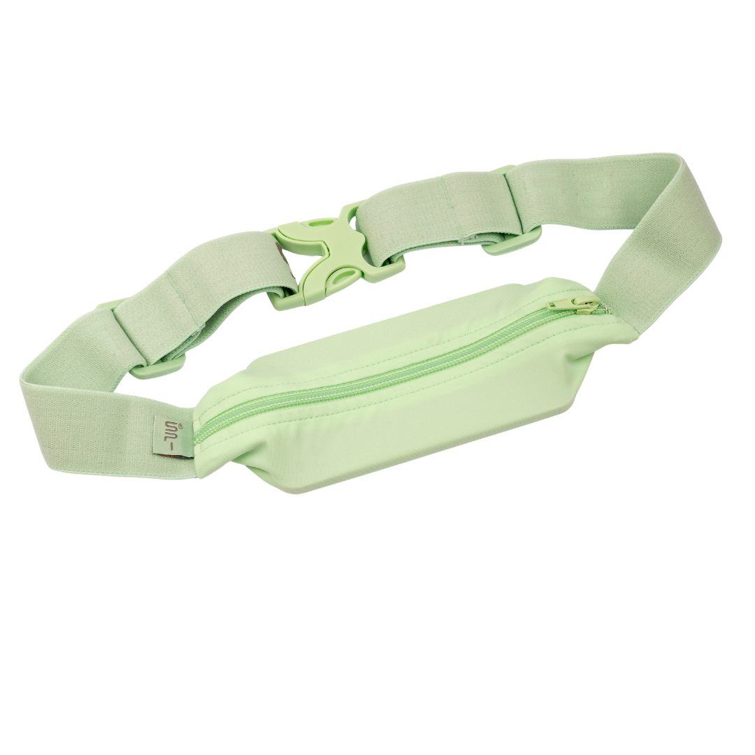 The SPIbelt® Monochromatic Pro Running Belt, Matcha, No-Bounce Waist Pack for Runners, Holds Large Smartphones, Made in the USA, Fitness Fanny Pack, Adjustable One Size